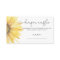 Watercolor sunflower diaper raffle ticket