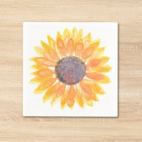 Watercolor Sunflower