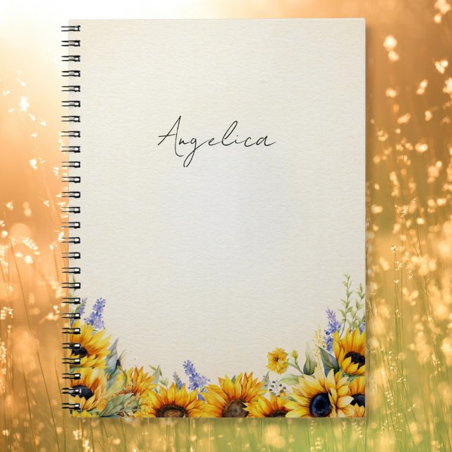Watercolor Sunflower Notebook (Creator Uploaded)