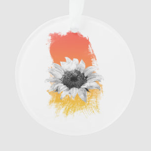 Watercolor Sunflower Ornament