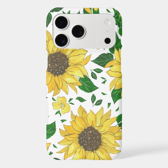 Watercolor Sunflower Pattern  (Back)