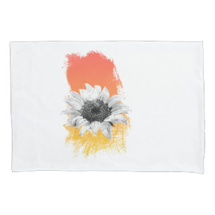 Watercolor Sunflower Pillowcase