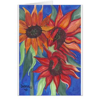 Watercolor Sunflowers