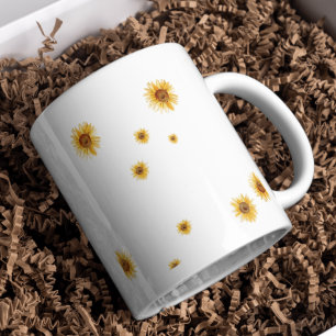Watercolor Sunflowers Coffee Mug