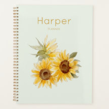 Watercolor Sunflowers Personalised