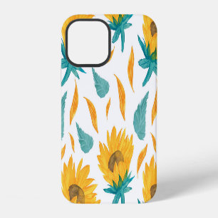 Watercolor Sunflowers: Summer Botanical Print iPhone 12 Case