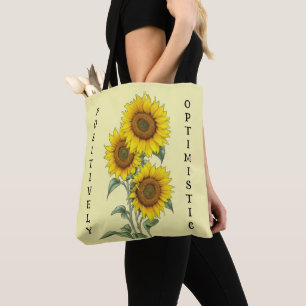 Watercolor Sunflowers Tote Bag