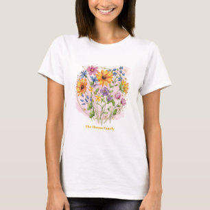 Watercolor Sunflowers, wild flowers T-Shirt