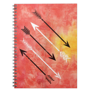 Watercolor Sunset Arrows Sketchbook Journal