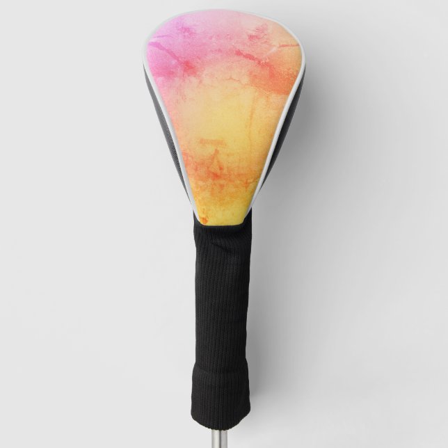 Watercolor Sunset Golf Head Cover (Front)