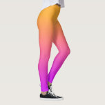 Watercolor Sunset Orange to Pink Gradient Ombre Leggings<br><div class="desc">Stunning leggings featuring a mystical orange to pink ombre design. Perfect for taking in a sunrise or sunset, concerts and festivals, working out or everyday fun wear.</div>