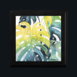 Watercolor Sunset Palm Tree Leaves Gift Box<br><div class="desc">"Sunset Palm Composition I" by Grace Popp. Features watercolor tropical greenery.</div>