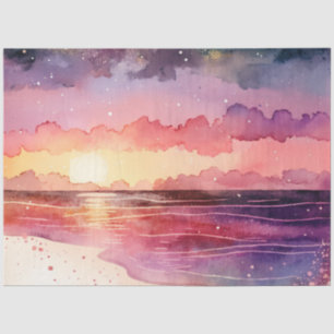 Watercolor Sunset Series Design 13 Tissue Paper