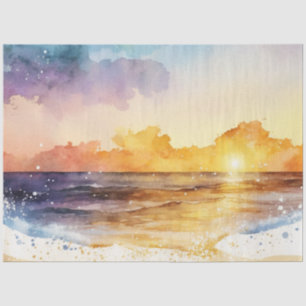 Watercolor Sunset Series Design 2 Tissue Paper