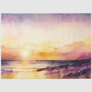 Watercolor Sunset Series Design 8 Tissue Paper