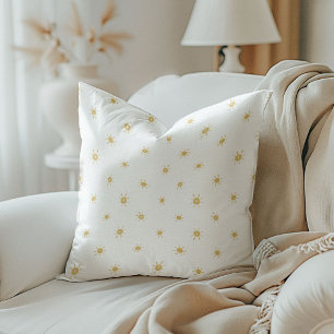 Watercolor Sunshine in Yellow Reversible Cushion