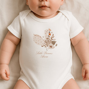 Watercolor Swan  Baby Bodysuit