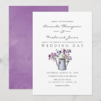 Watercolor Sweet Pea Floral Wedding