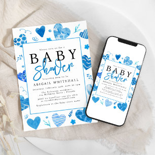 Watercolor Sweetheart Baby shower Invitation