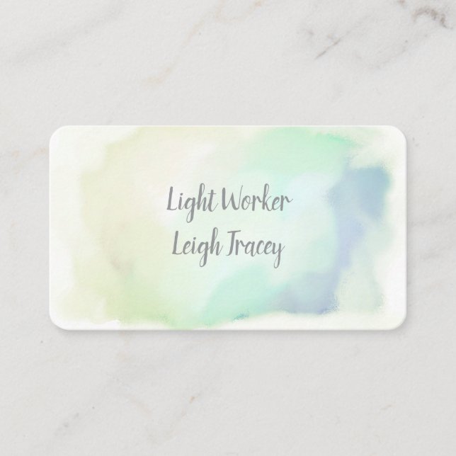 Watercolor, Swirl Classic Business Cards (Front)