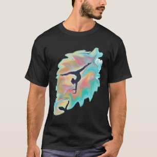 Watercolor Swirl Dancer - Gymnast - Acro Dancer T-Shirt