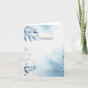 Watercolor Sympathy Condolence Card
