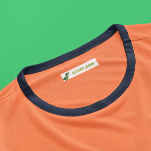 Watercolor T-rex Dinosaur with Custom Kids Name