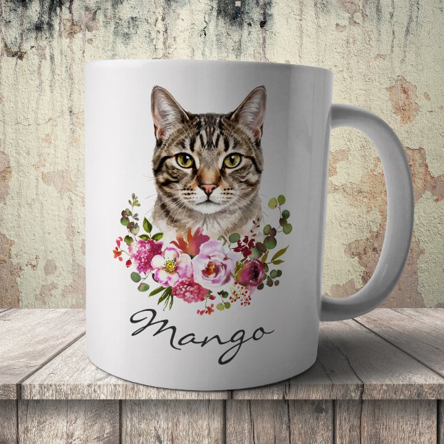 Watercolor Tabby Cat Coffee Mug (Creator Uploaded)