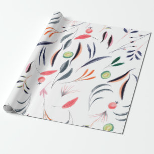 Watercolor tablecloth cloth design wrapping paper