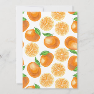 Watercolor tangerines
