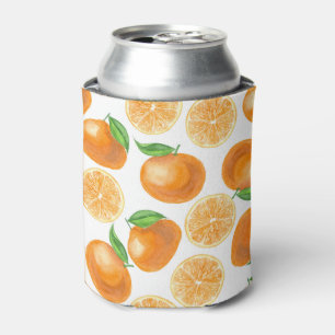 Watercolor tangerines can cooler
