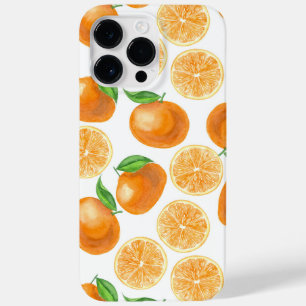 Watercolor tangerines Case-Mate iPhone 14 pro max case