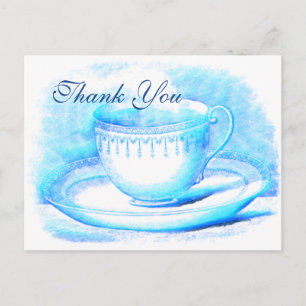 Watercolor Teacup Thank You Cards
