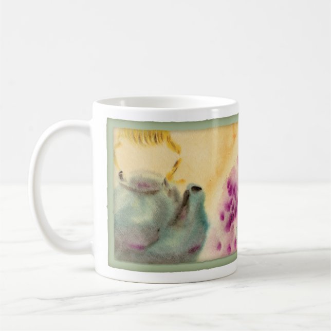 Watercolor Teapot Mug (Left)