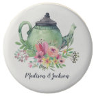 Watercolor Teapot Wedding