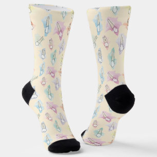 Watercolor Teeth Socks