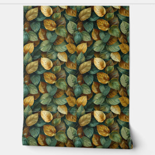 Watercolor terracotta orange yellow sage fall wallpaper