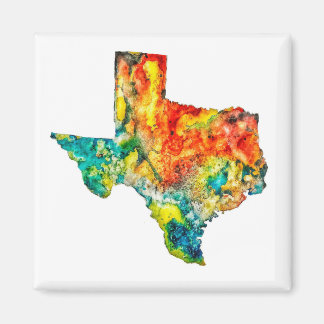 Watercolor Texas Custom Magnet
