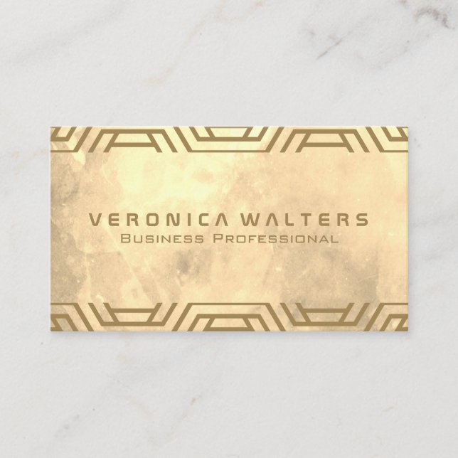 Watercolor Texture | Geometric Pattern Loyalty Card (Front)