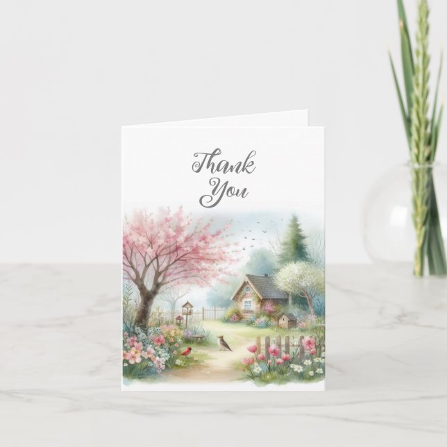 Watercolor Thank You Card (Front)