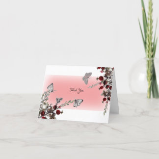 Watercolor thank you card