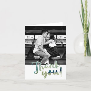 Watercolor Thank You Folding Card