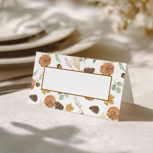 Watercolor Thanksgiving Place Card and Gratitude