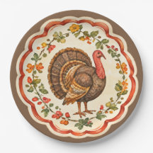 Watercolor Thanksgiving Turkey