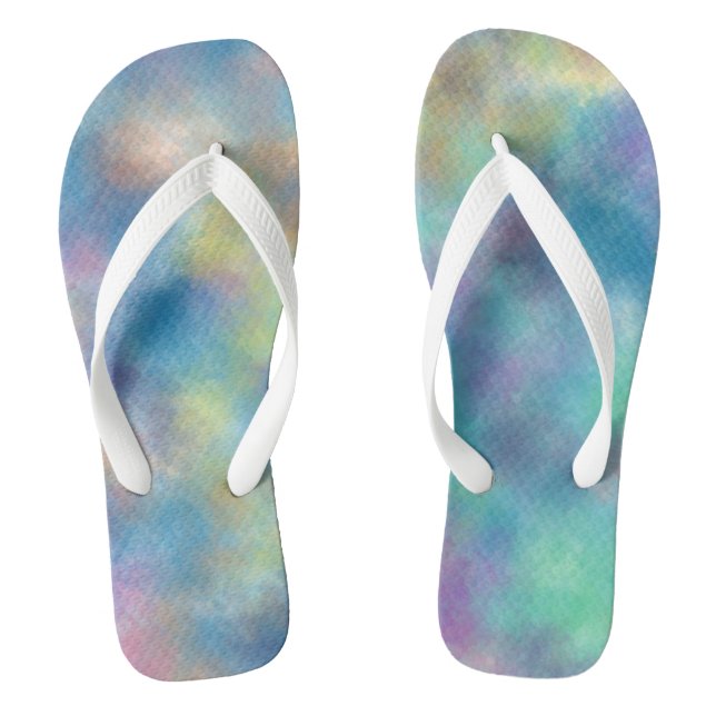 Watercolor Thongs (Footbed)