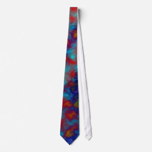 Watercolor tiedye abstract print in rainbow colour tie