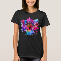 Watercolor Tiger Head T-Shirt