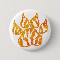 Watercolor Tiger Paw Print Custom