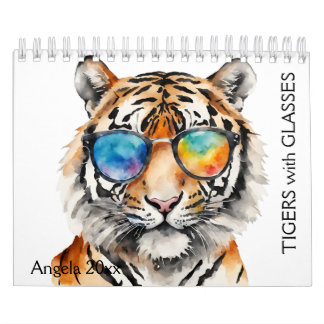 Watercolor Tigers Calendar