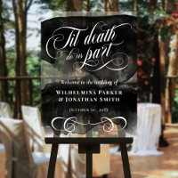 Watercolor Til Death Do Us Part Wedding Welcome